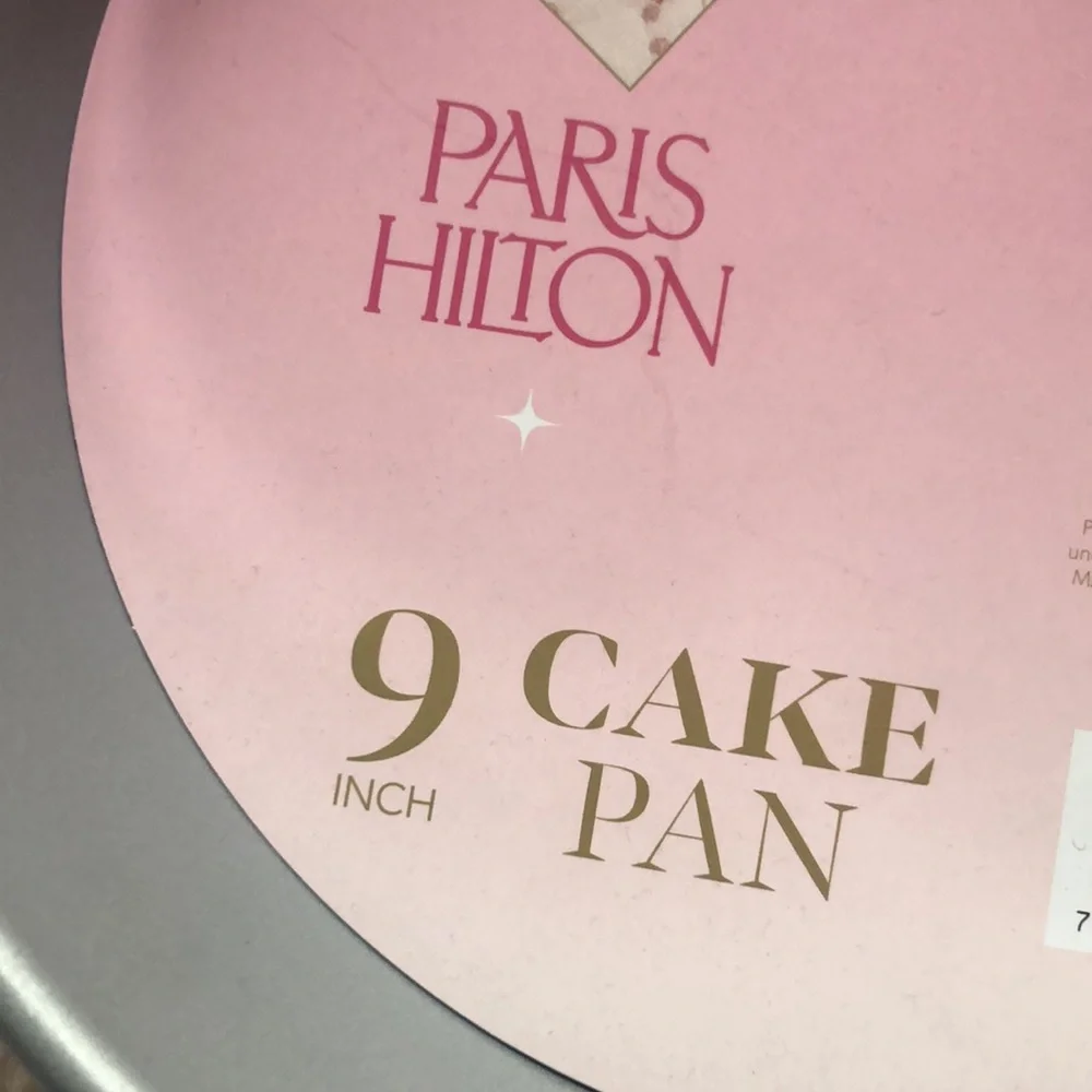 Paris Hilton Pink and Silver 9 inch Cake Pan